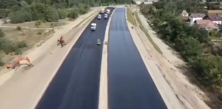 Cristian Pistol: Autostrada Sibiu – Pitești (A1), secțiunea 3 (Cornetu – Tigveni): au început lucrările de asfaltare pe un tronson experimental!