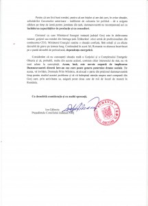 Scrisoare Domnului Prim Ministru Dacian Ciolos_Situatia CEO 2