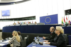 Viorica Dăncilă în plenul Parlamentului European