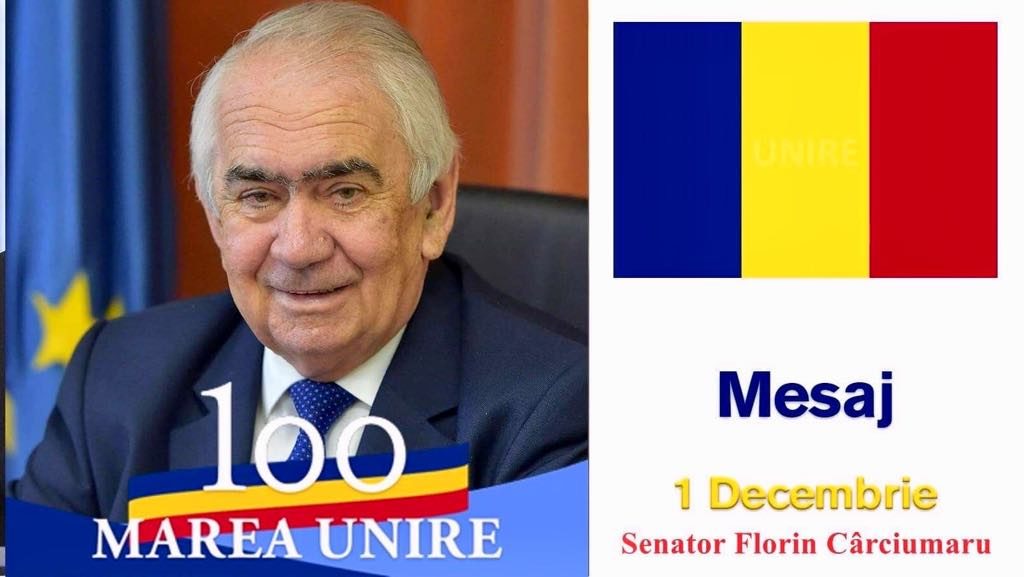 Mesaj 1 decembrie Senator Florin Carciumaru