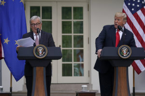 Jean-Claude Juncker and Donald Trump 