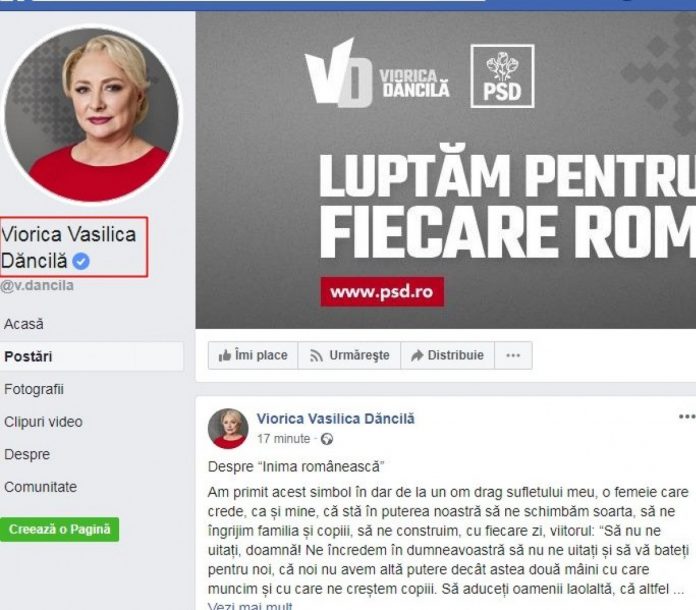 viorica dancila facebook