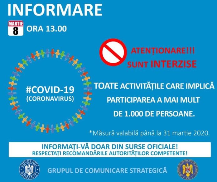 coronavirus interzise intalniri