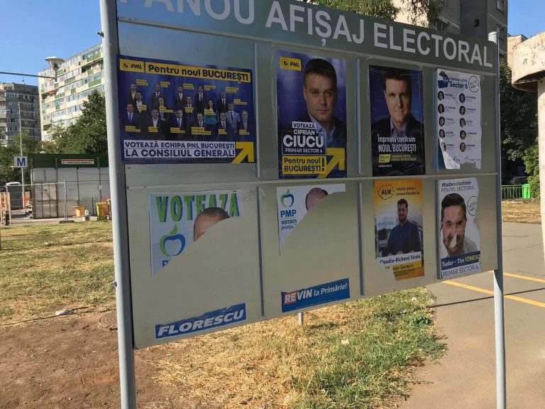 Președintele PMP Sector 6 , Ștefan Florescu: Așa știu contracandidatii mei din 6 să-și facă campanie electorală…vandalizează și fug!
