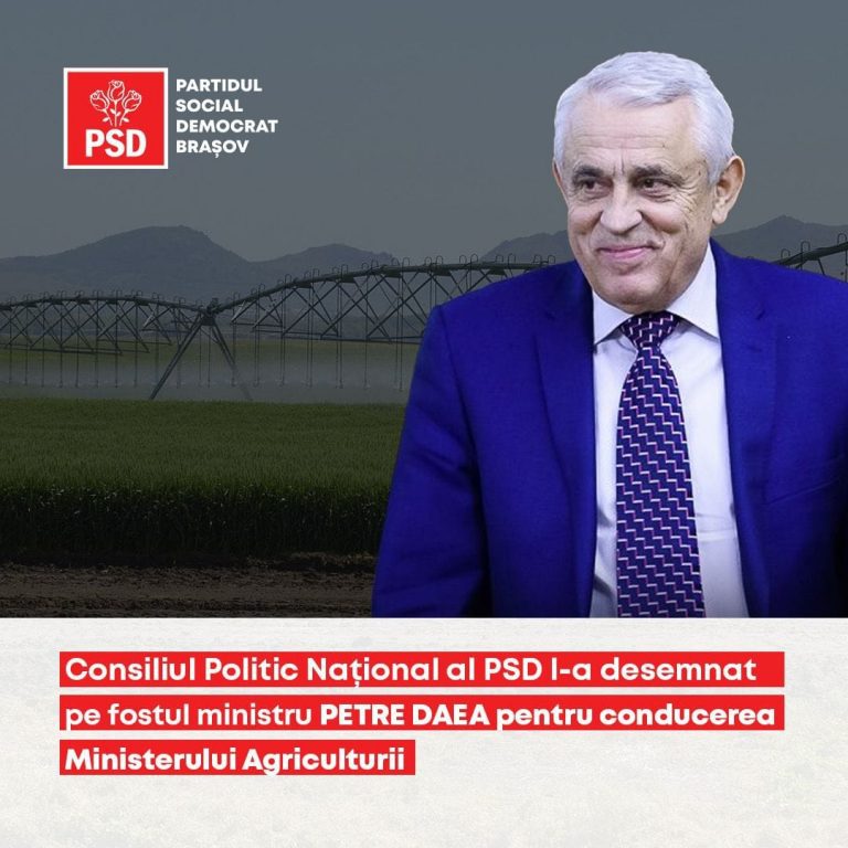 Senator PSD: Petre Daea este un profesionist. De fiecare dată când a fost ministru a găsit soluţii pentru combaterea efectelor secetei